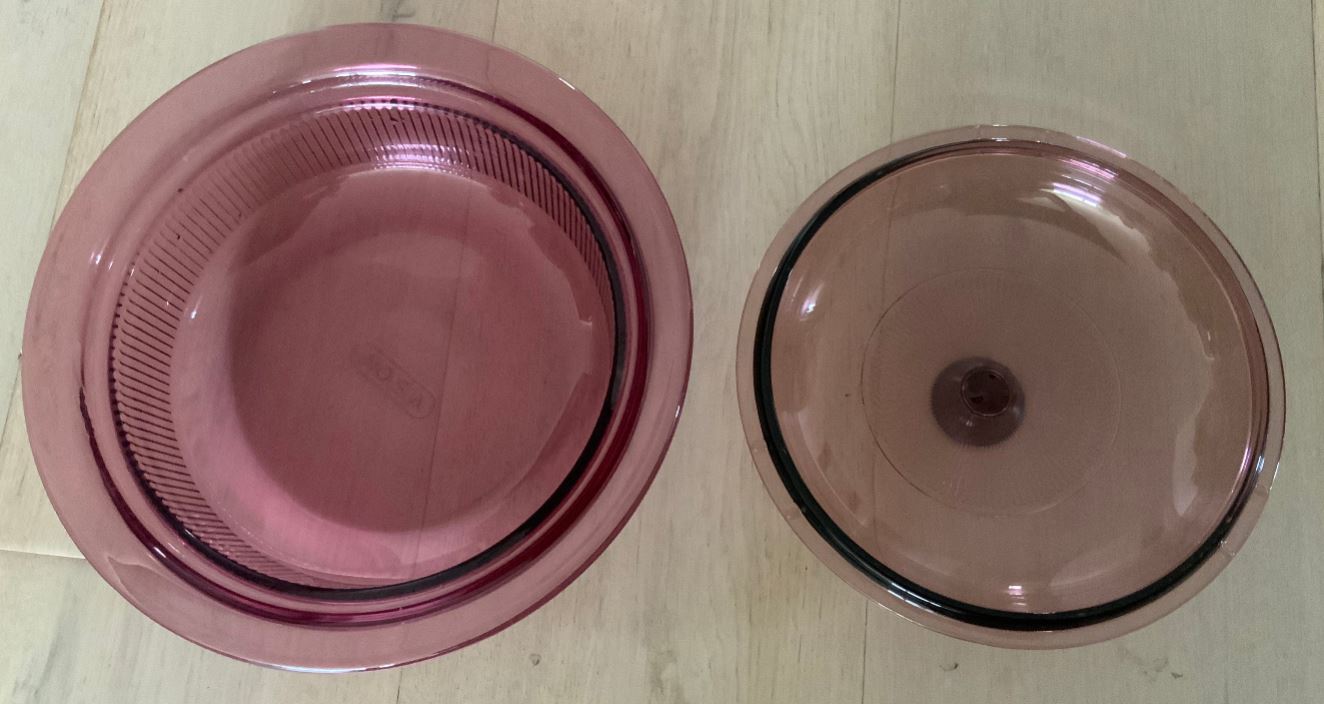 Corning Vision V31B 1 quart Cranberry Casserole Dish