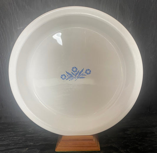 Corning Ware Blue Cornflower Pie Serving Plate