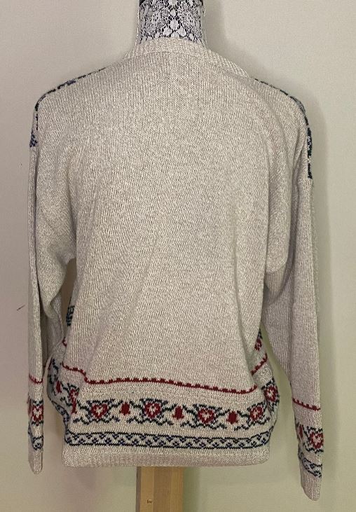Cottage Cove Christmas Theme Full Button Women’s Cardigan