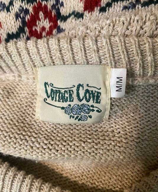 Cottage Cove Christmas Theme Full Button Women’s Cardigan