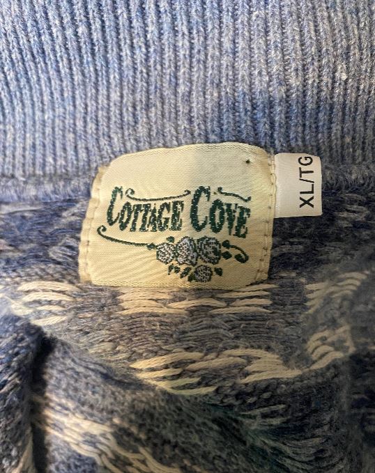 Cottage Cove Winter Full Zip Women’s Cardigan XL