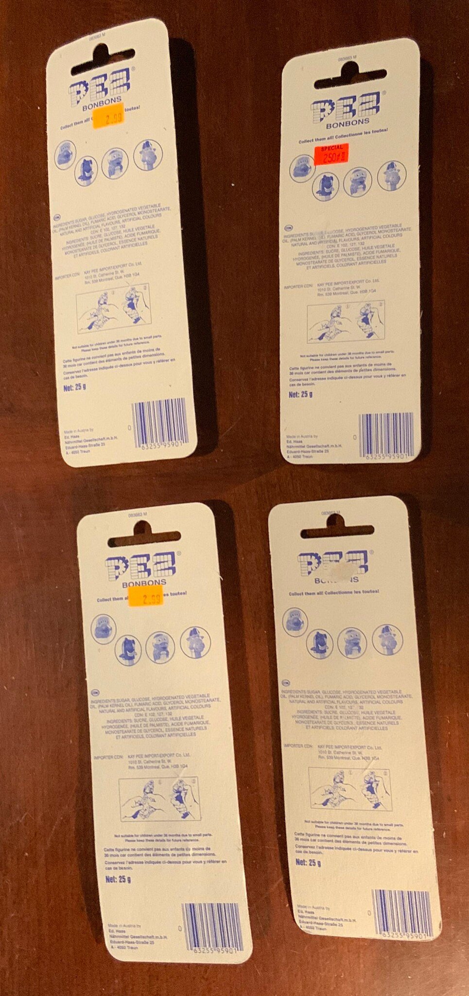 Crazy Animals Pez Dispensers