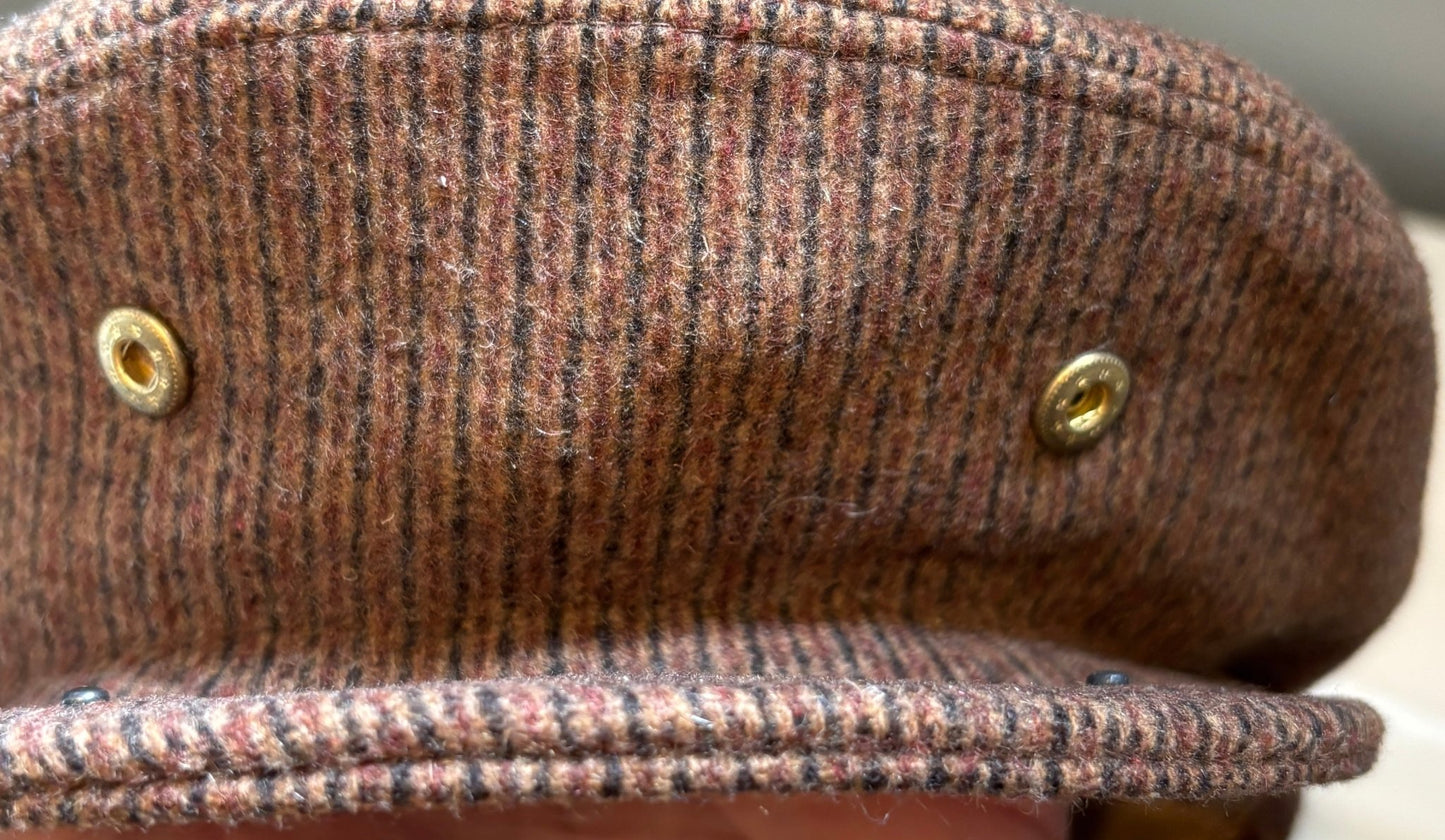 Creazione Moda Giovane Brown Tweed Vintage Newsboy Hat