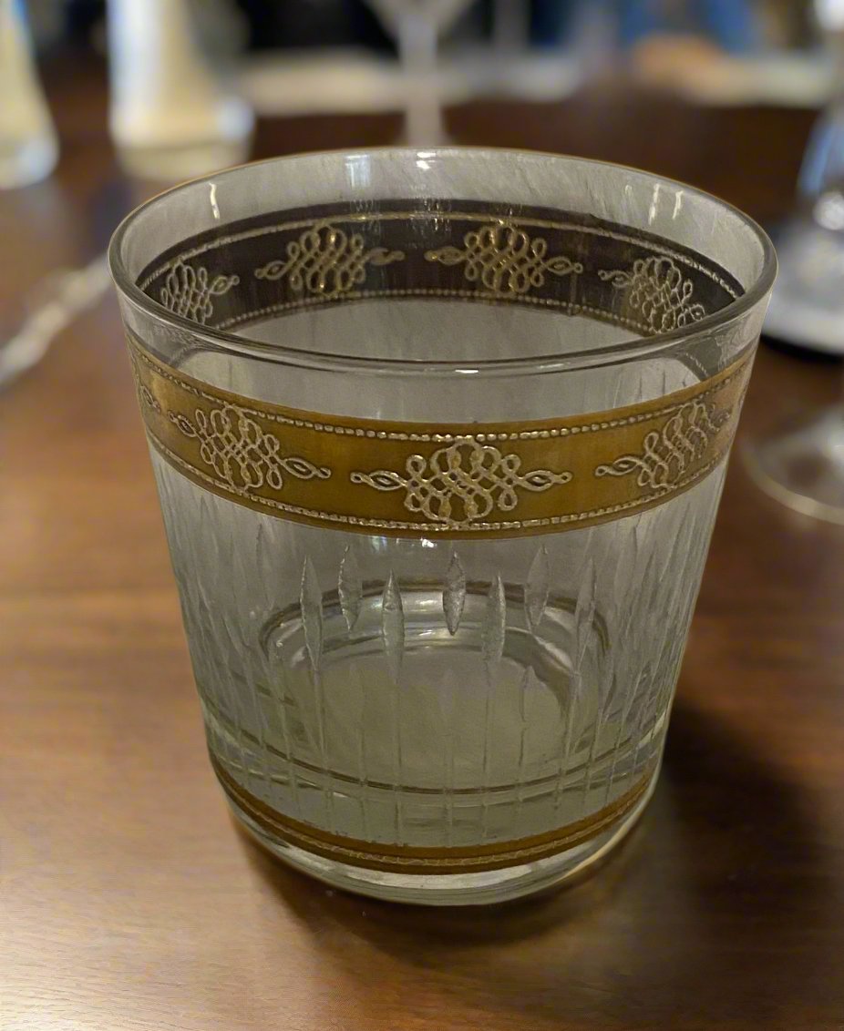 Culver Regency 22K Gold Old Fashioned Lowball Glasses