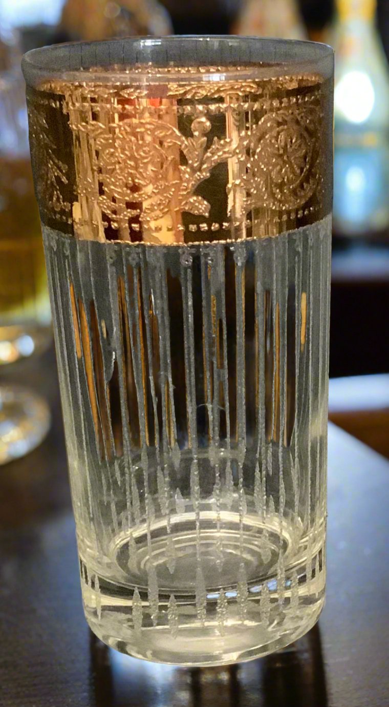 Culver Tyrol Gold Highball Glass