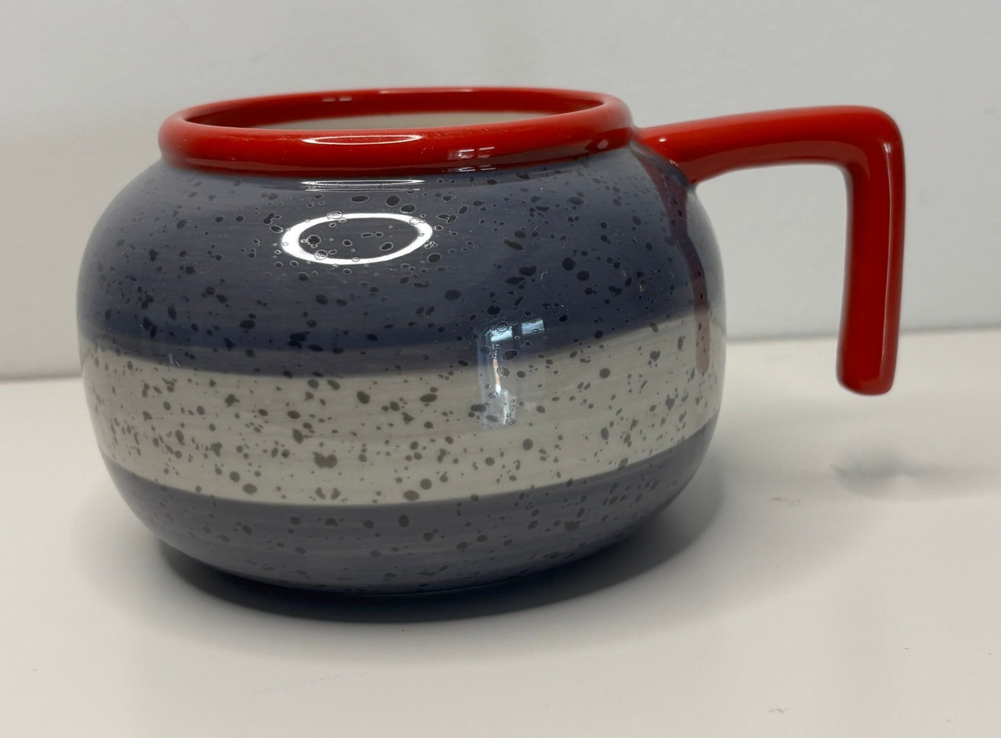 Curling Rock Shaped Coffee Mug