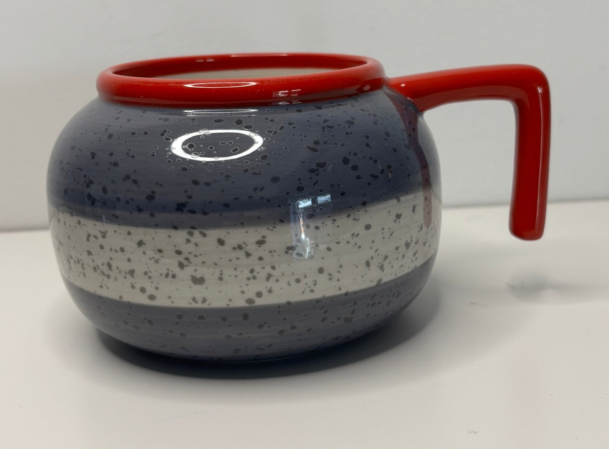 Curling Rock Shaped Coffee Mug