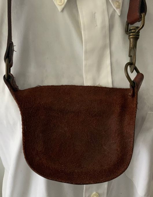 Custom Vintage Brown Leather Sporran Hip Purse