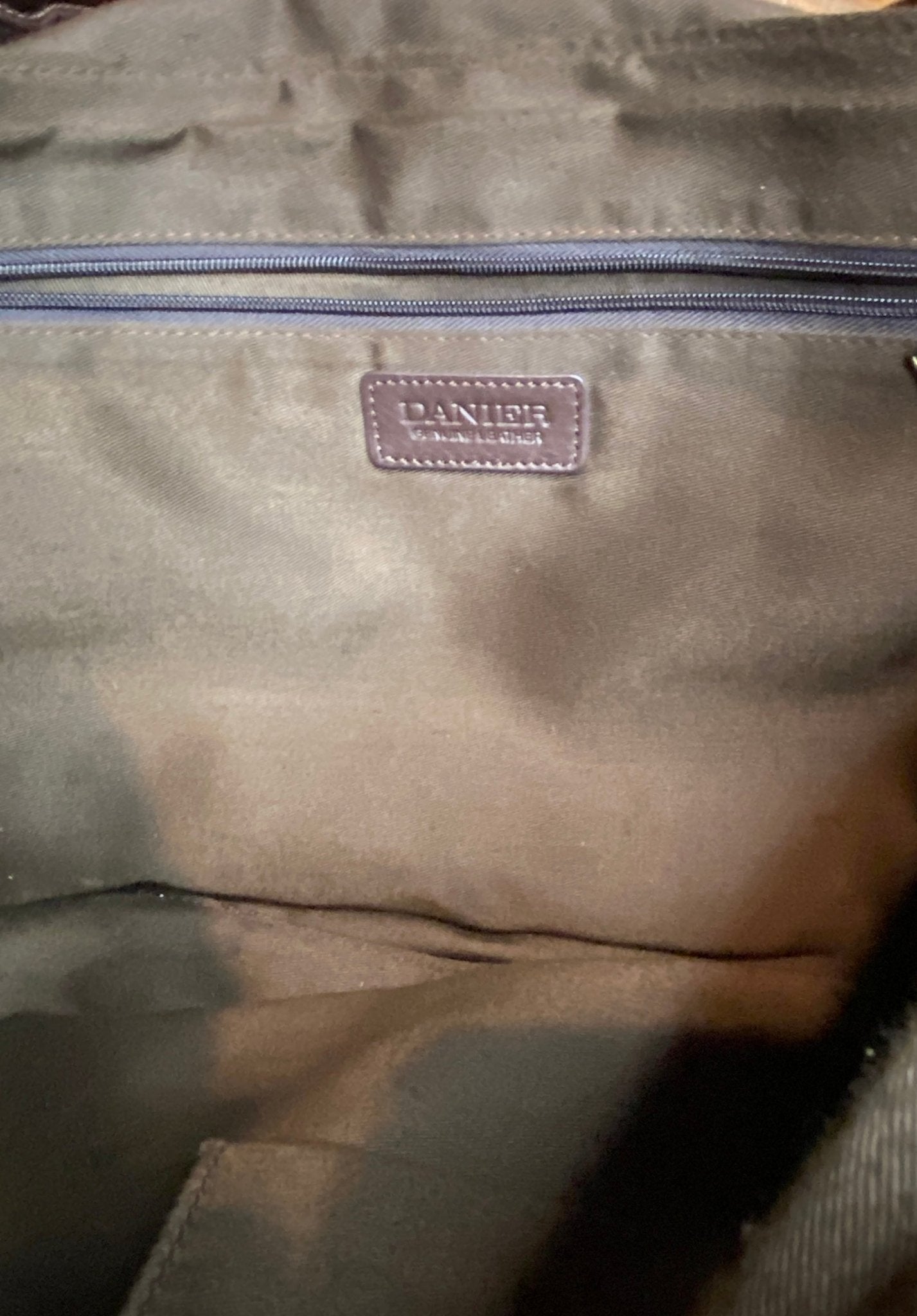 Danier Leather Brown Leather Messenger Bag