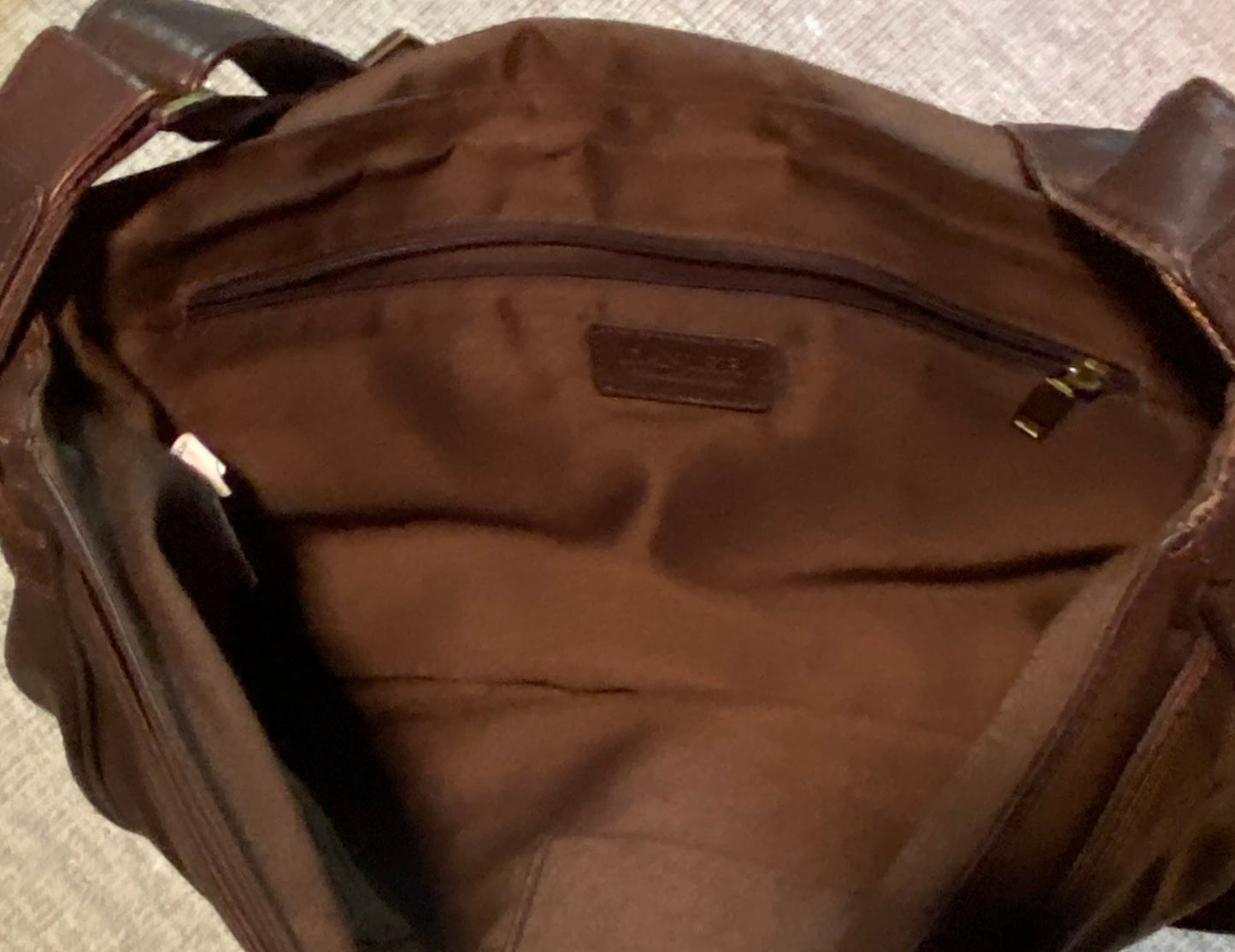 Danier Leather Brown Leather Messenger Bag Satchel