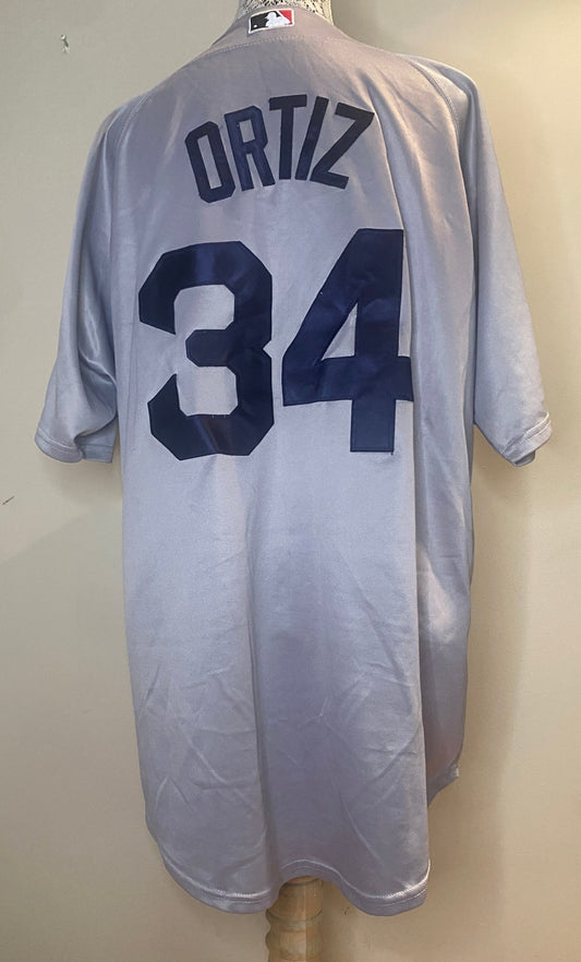 David Ortiz Boston Red Sox Full Button Majestic Jersey