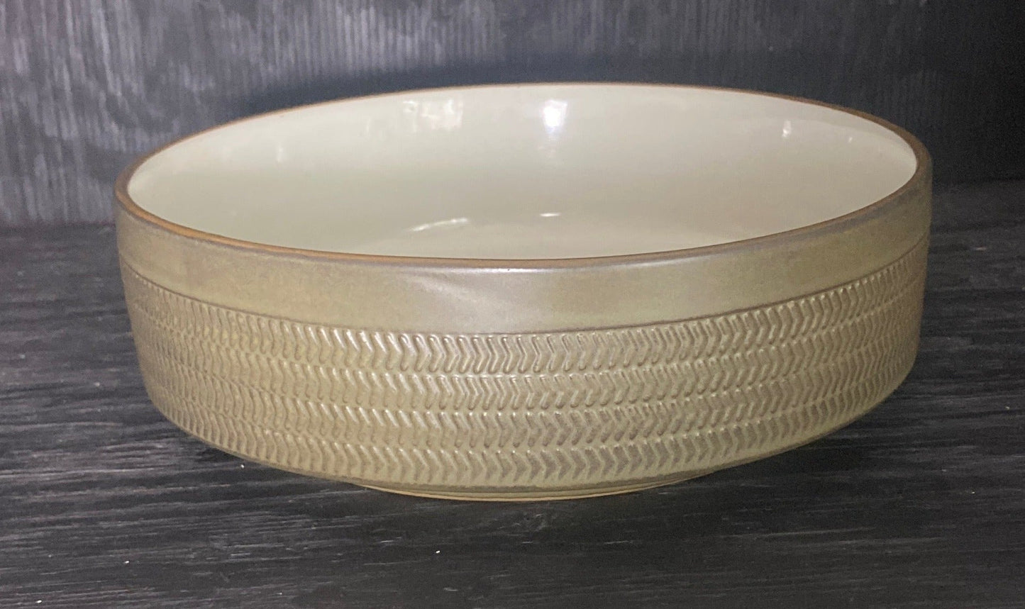 Denby Chevron 9 Inch Salad Serving Bowl