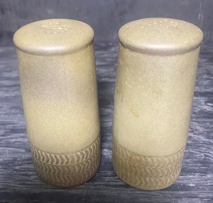 Denby Chevron Salt and Pepper Shakers