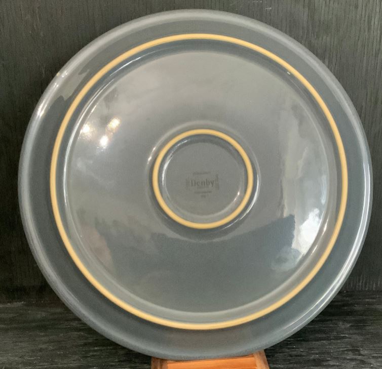 light blue Denby Energy Dinner Plate