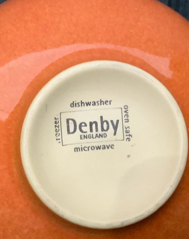 Denby Fire Stripes Rice Bowl