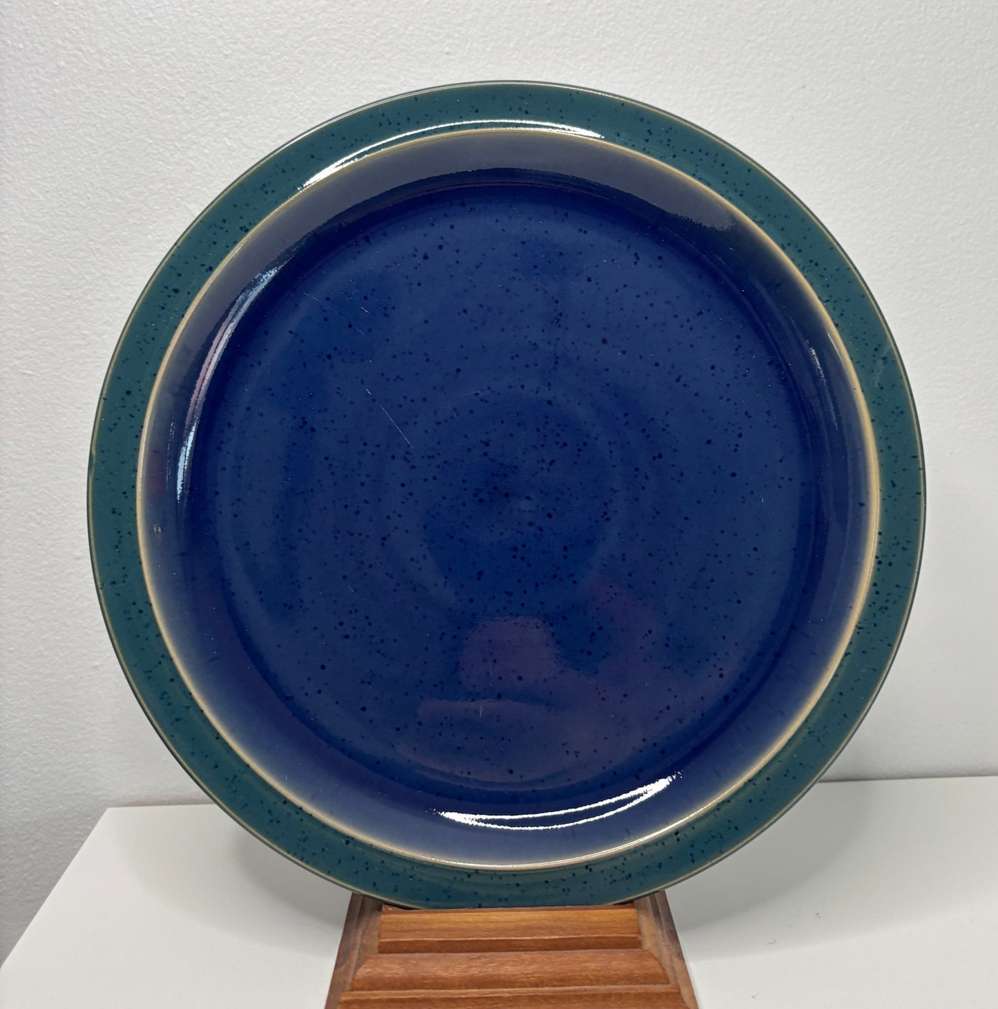Denby Harlequin Blue and Green Salad Plate