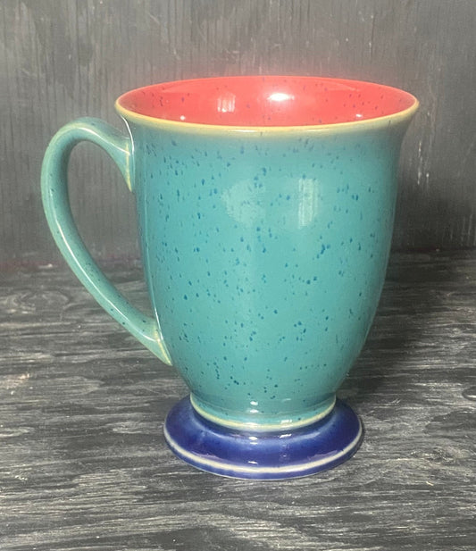 Denby Harlequin Green Pedestal Mugs