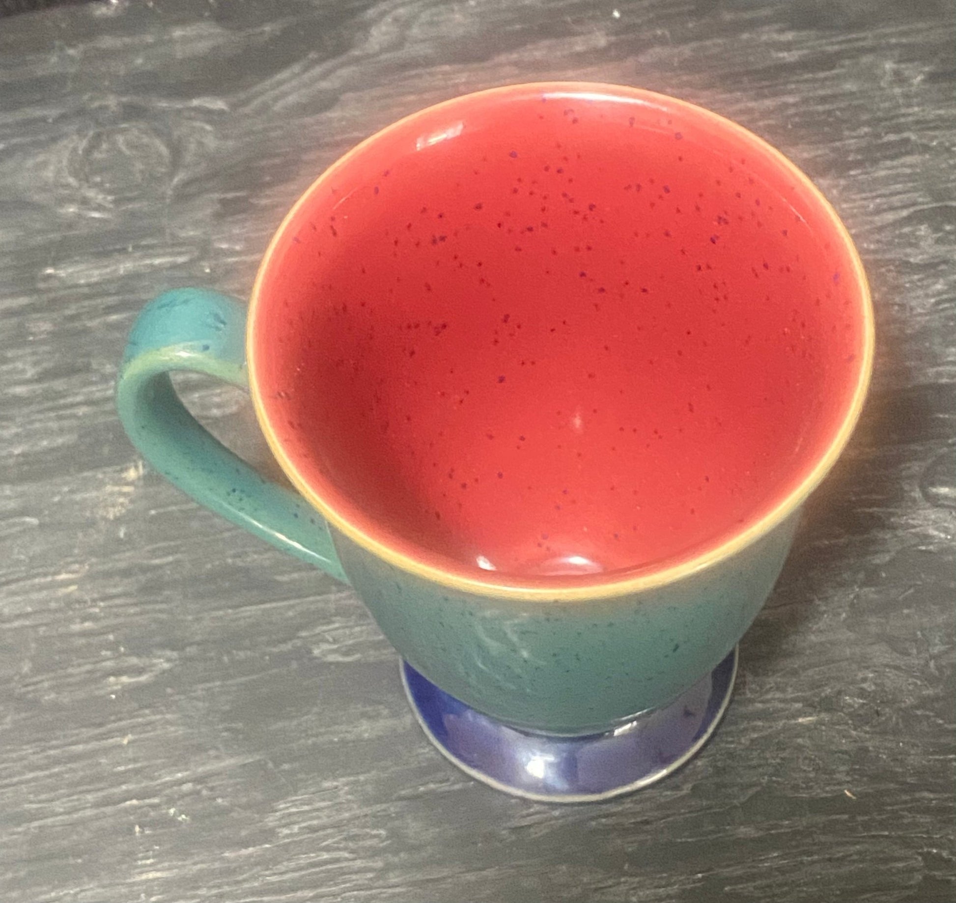 Denby Harlequin Green Footed Mug