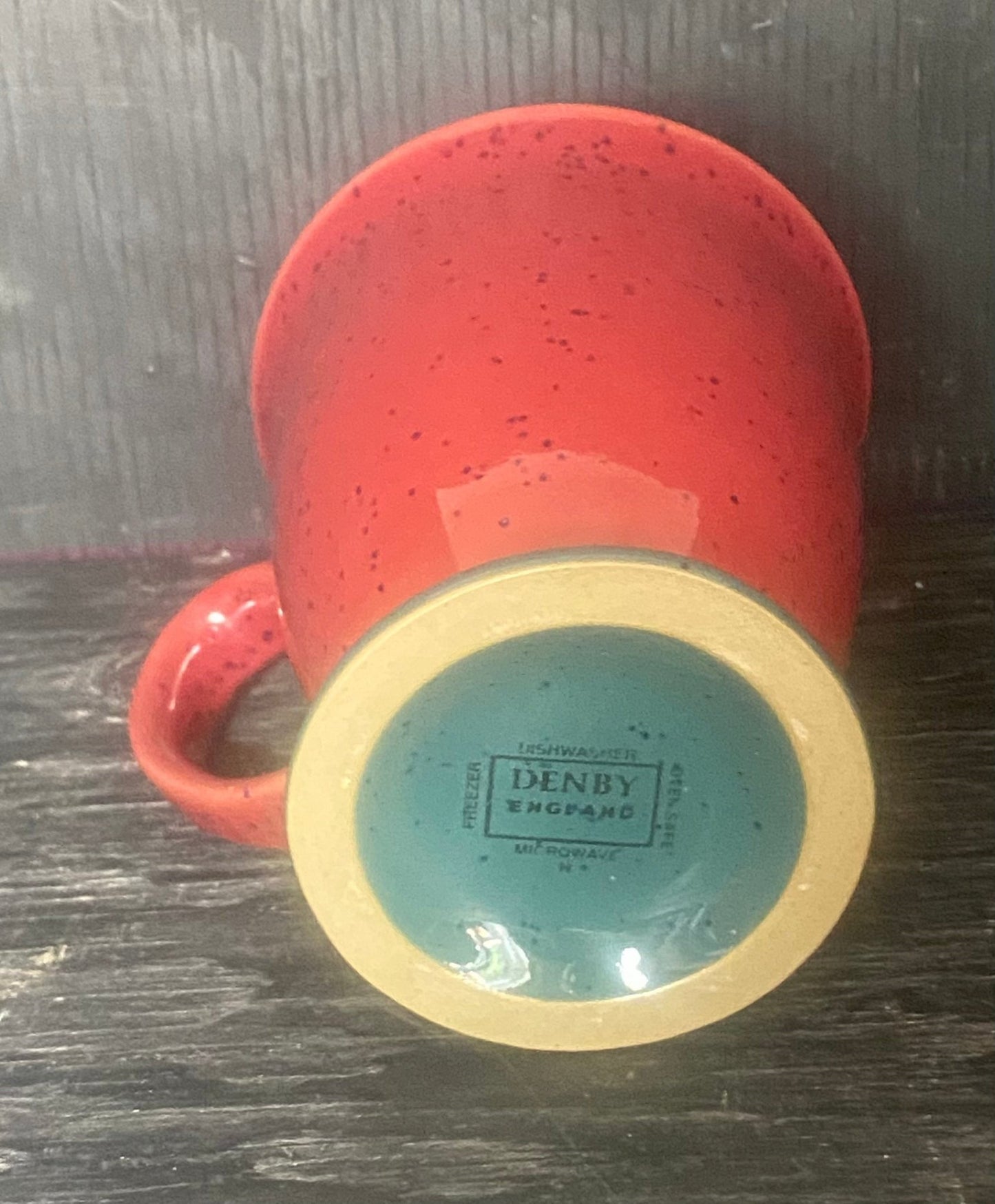 Denby Harlequin Red Pedestal Mug