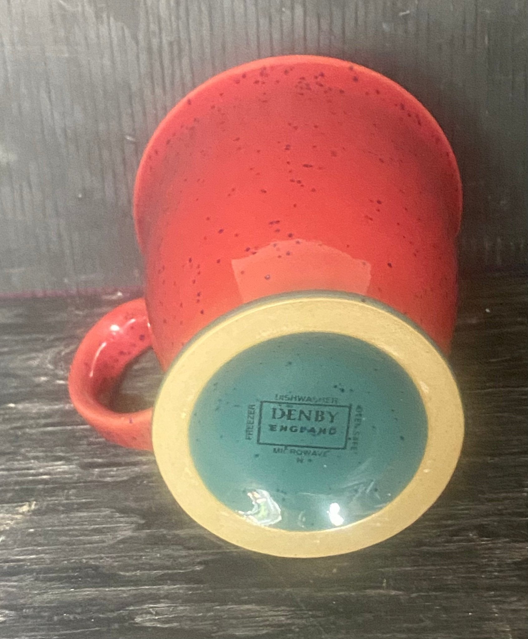 Denby Harlequin Red Pedestal Mug