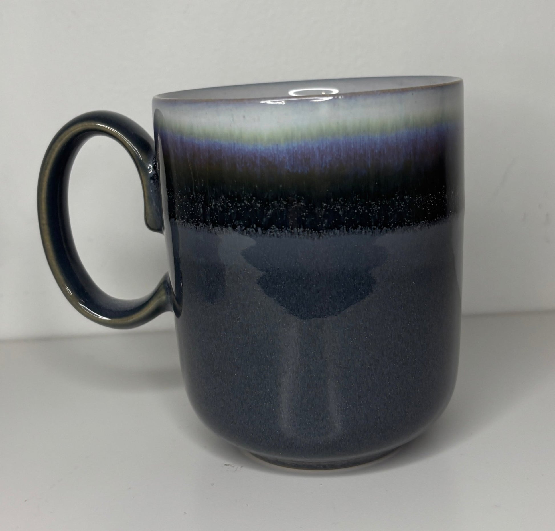 Denby Imperial Blue Jet Double Dipped Coffee Mug