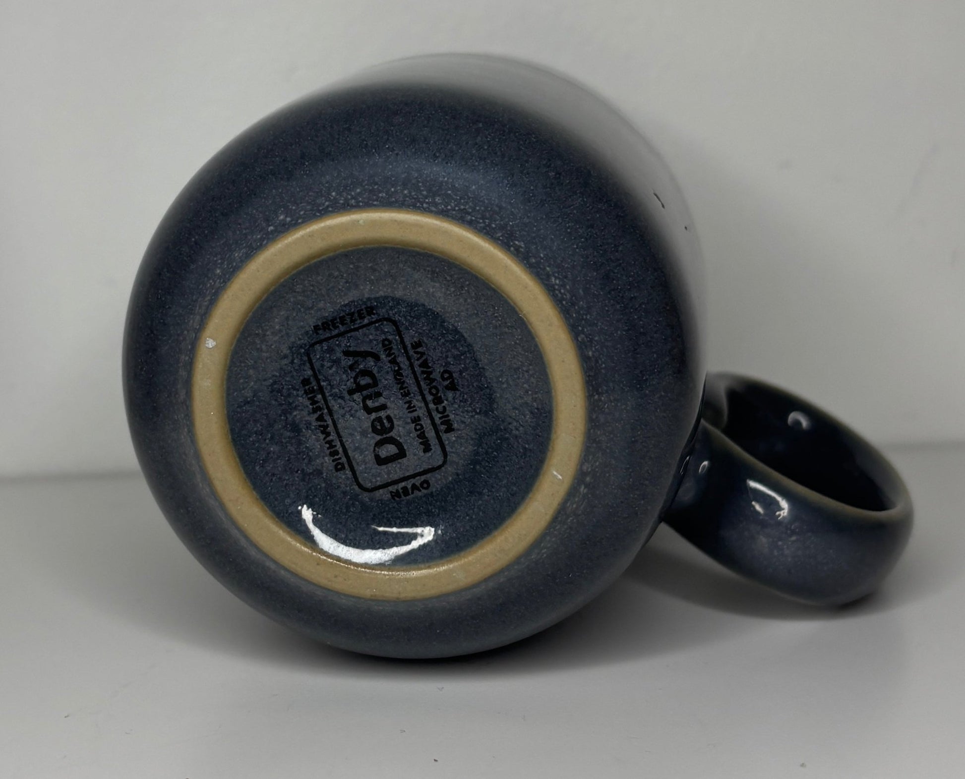 Denby Imperial Blue Jet Double Dipped Coffee Mug