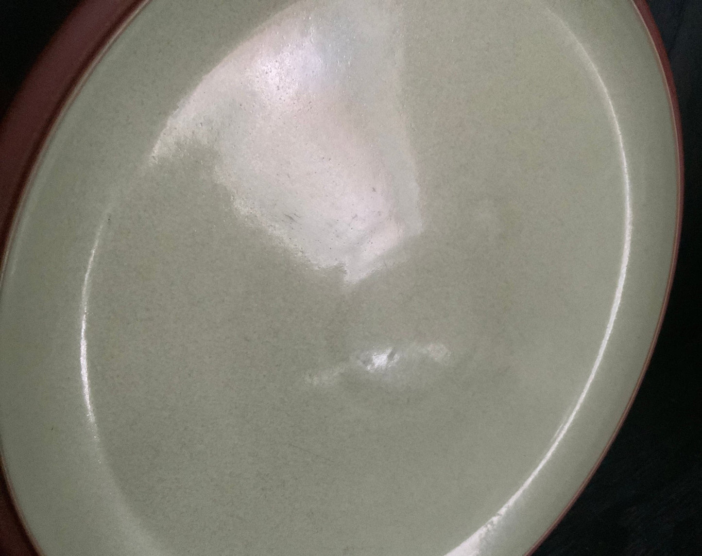 Denby Juice Apple Green and Brown Dinner Plate