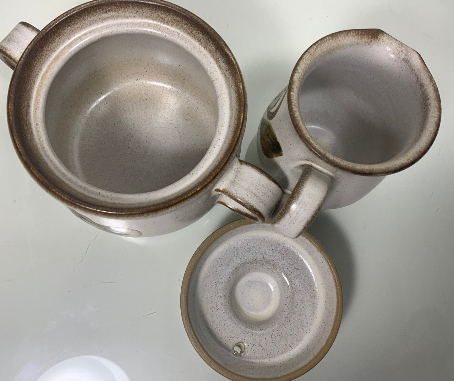 Denby Langley Troubadour Sugar Bowl and Creamer