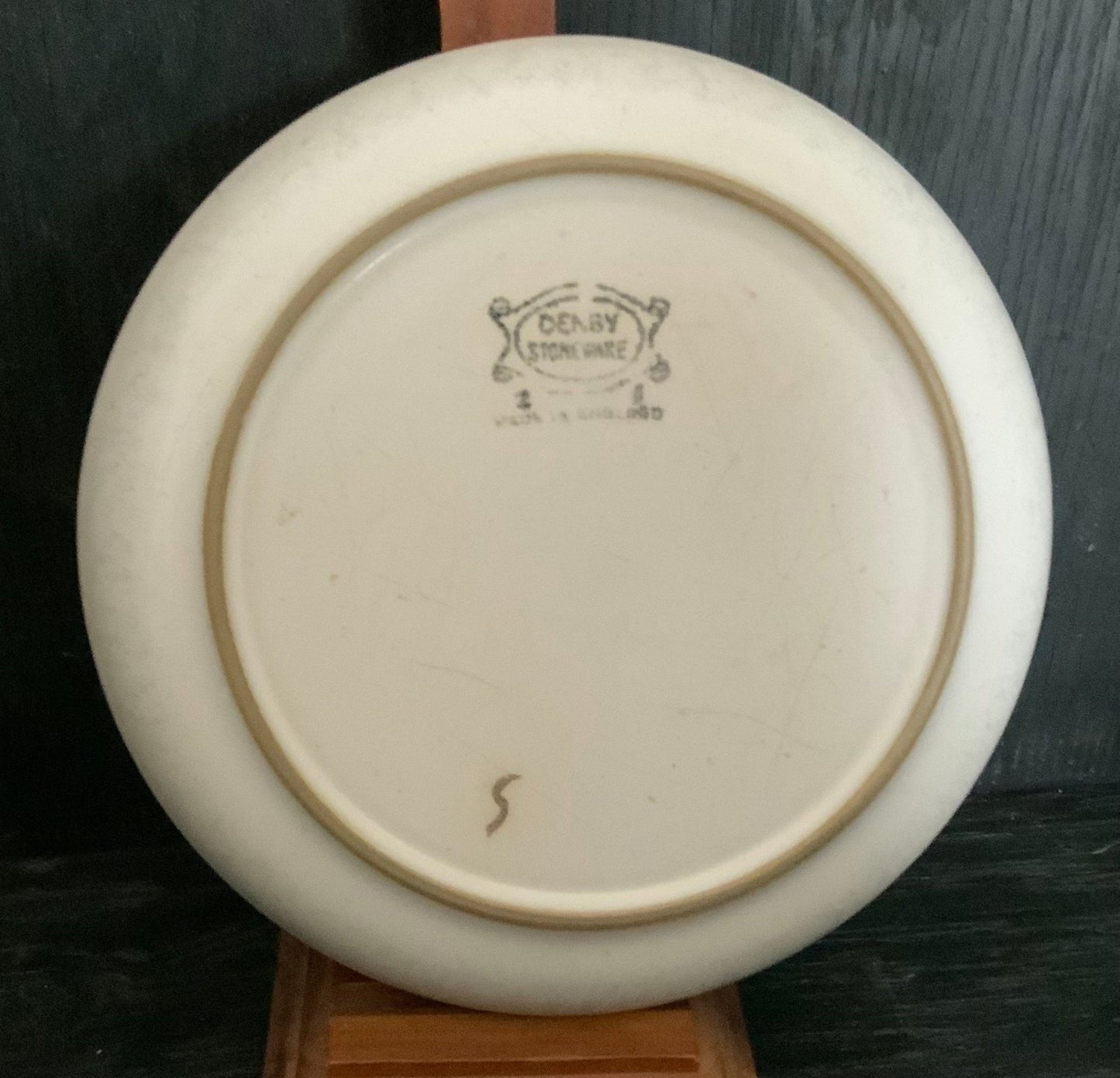 Denby Minstrel Bread Plates with orange flower design