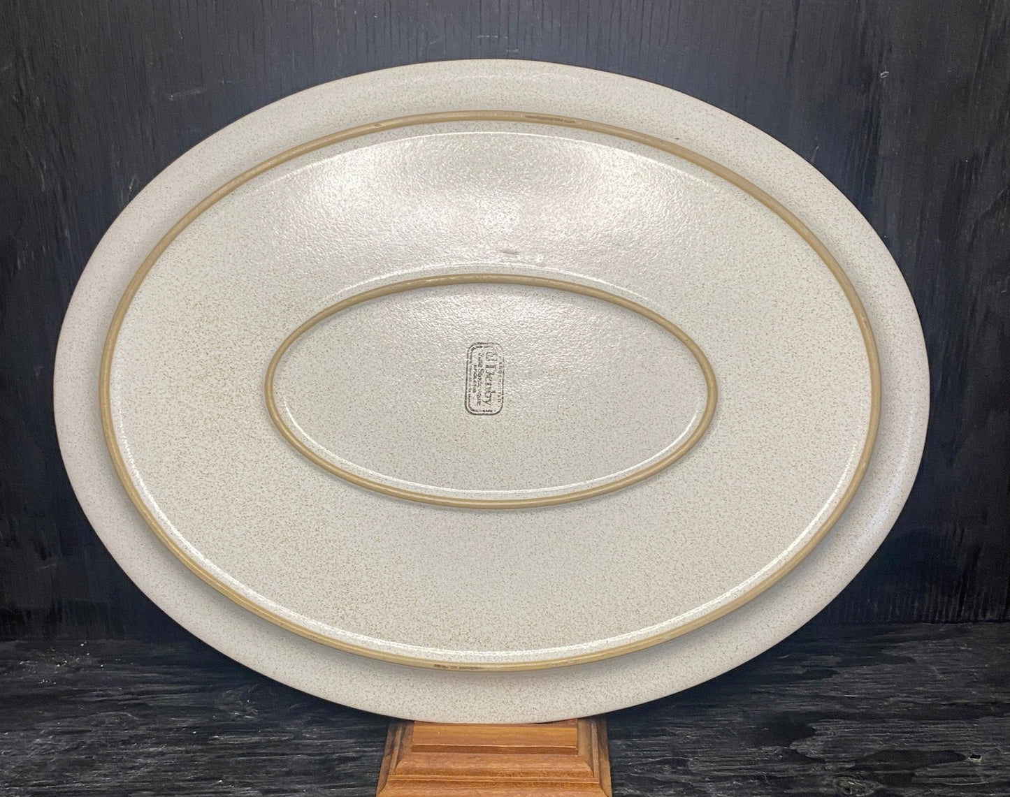 Denby Parchment Oval Serving Platter