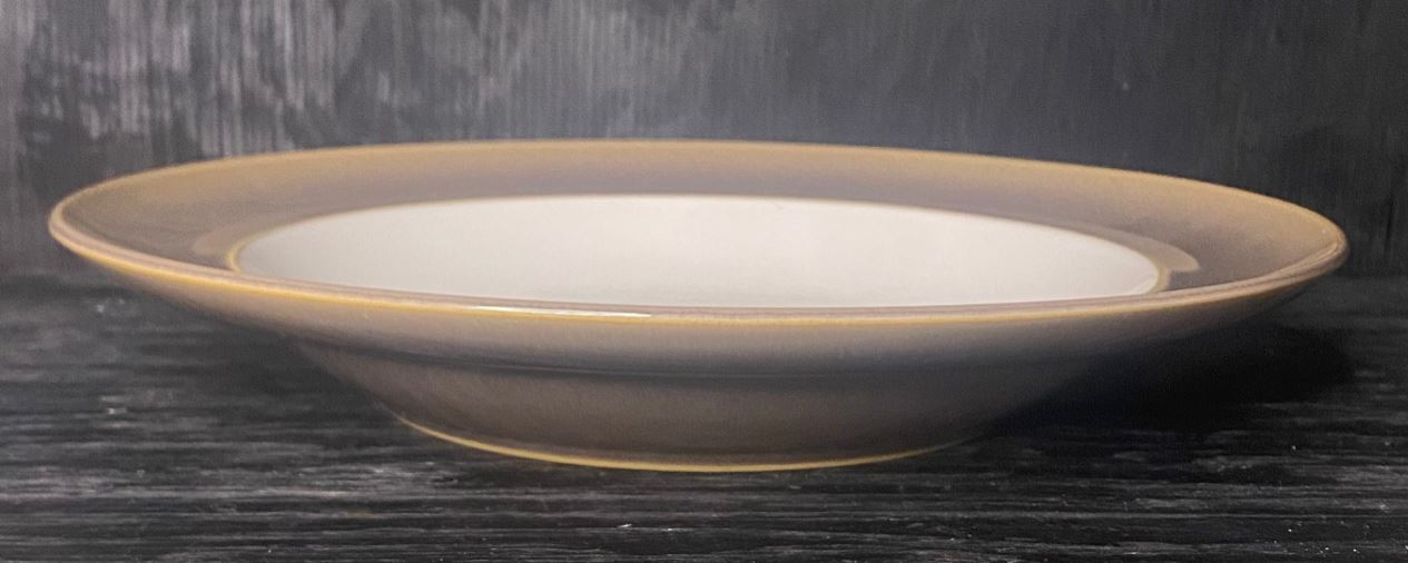 Denby Truffle Wide Rimmed Deep Dinner Plates