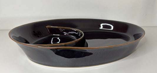 Denby Velvet Divided Serving Platter