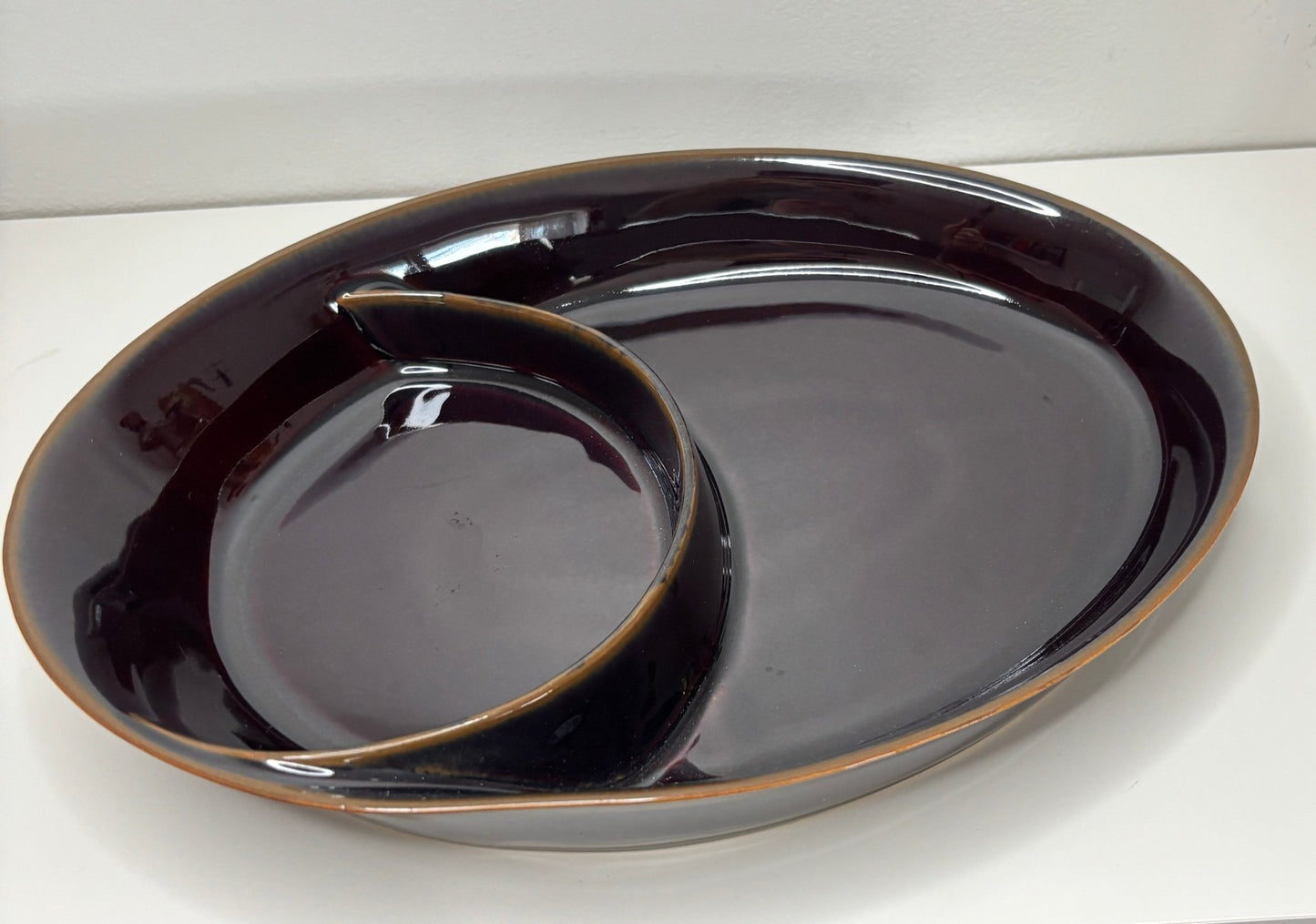 Denby Velvet Divided Serving Platter