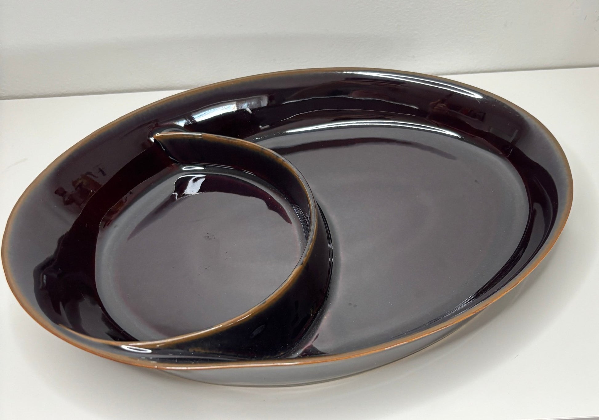 Denby Velvet Divided Serving Platter
