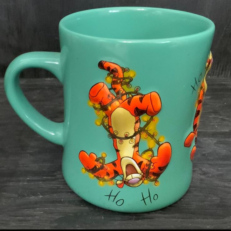 Disney Tigger Embossed Christmas Coffee Mug