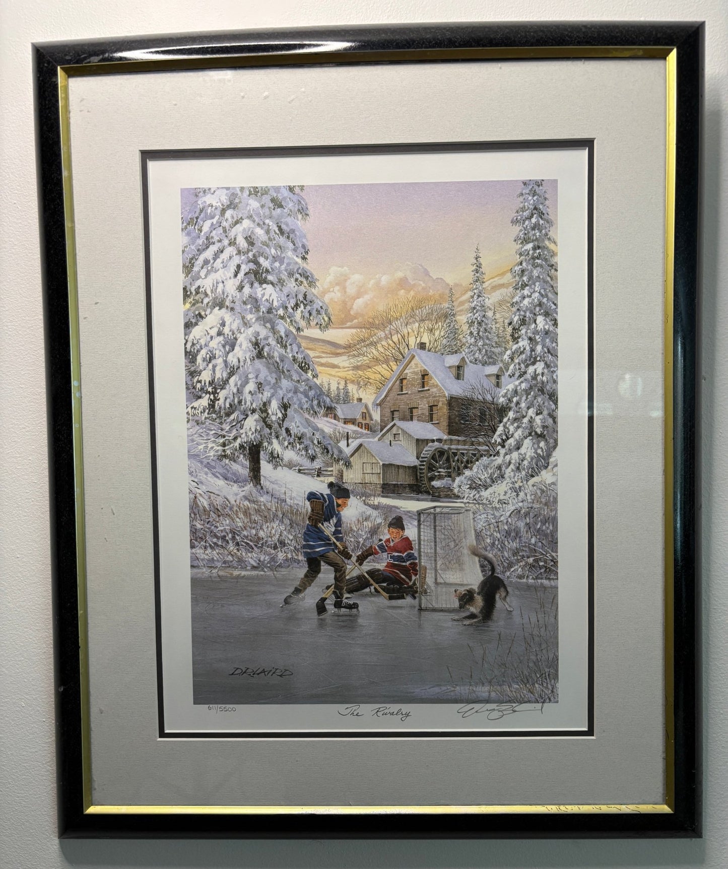 Doug Laird The Rivalry Limited Edition Signed Hockey Print