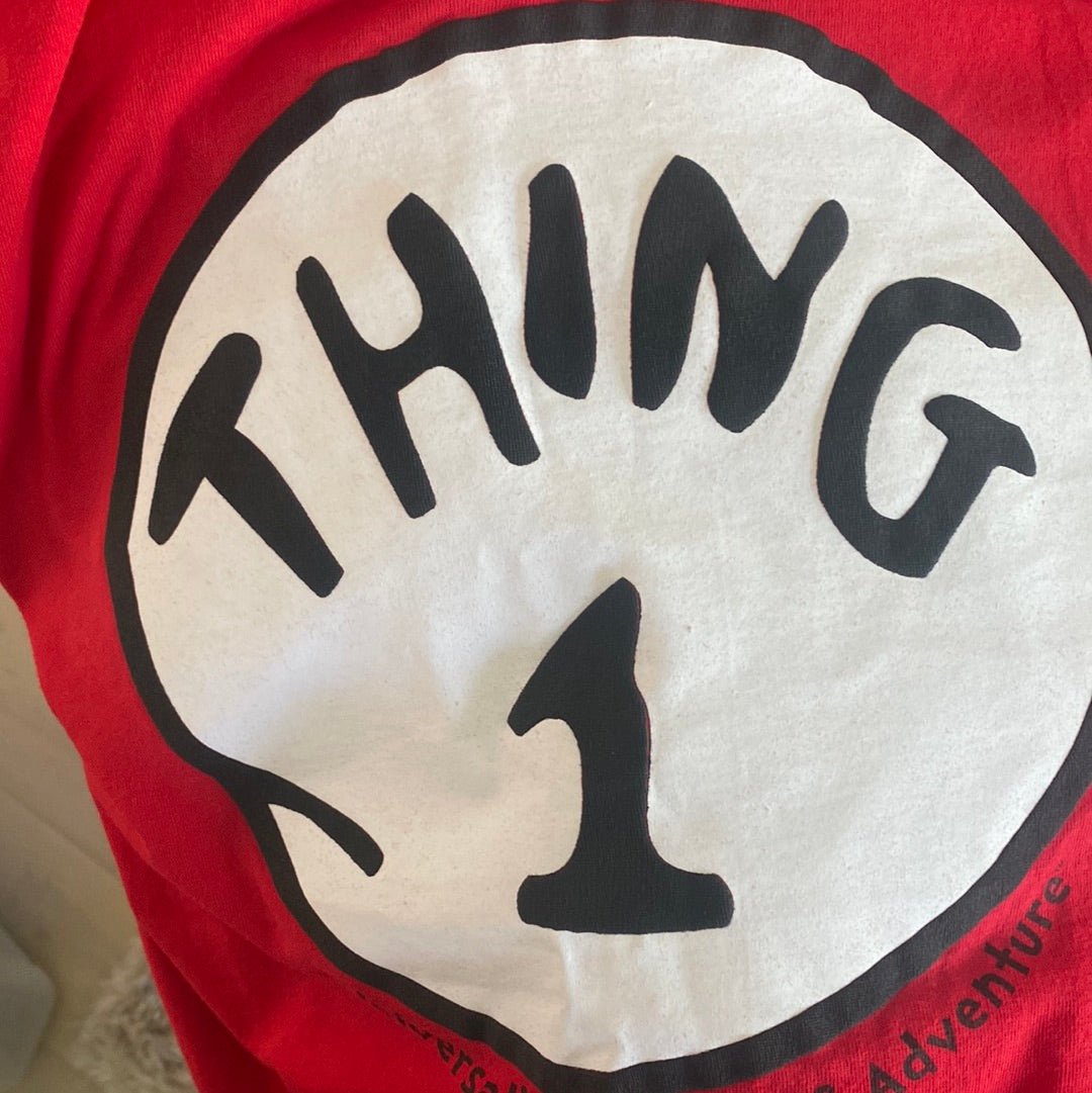 red Dr Seuss Thing 1 T Shirt