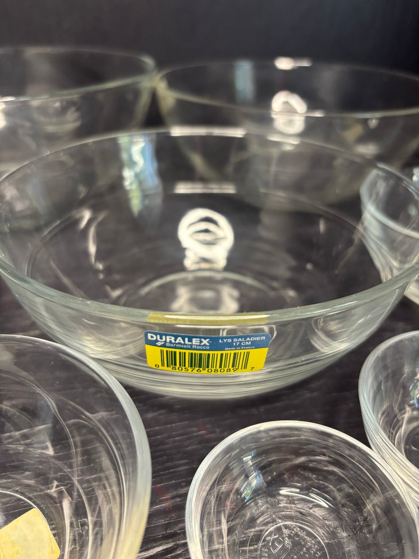 Duralex Bormioli Rocco Lys 9 Piece Glass Mixing Bowl Set