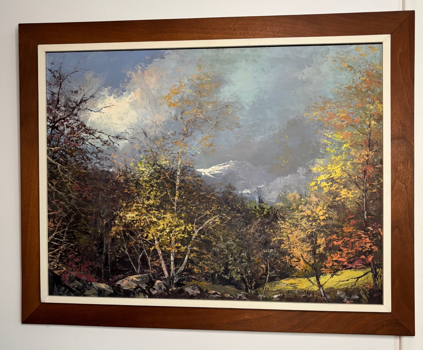 E Isenhardt Forest Original Oil Painting