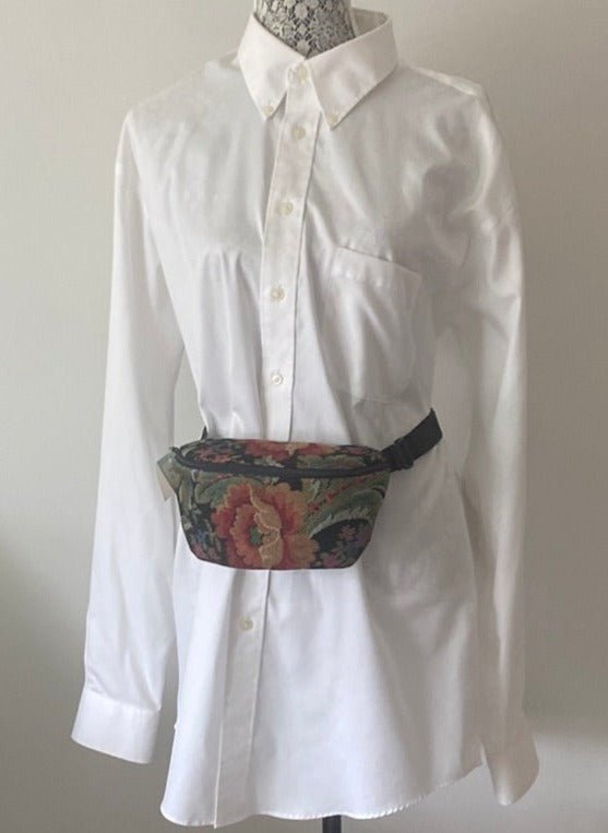 Emerald Woods Vintage Tapestry Embroidered Fanny Pack