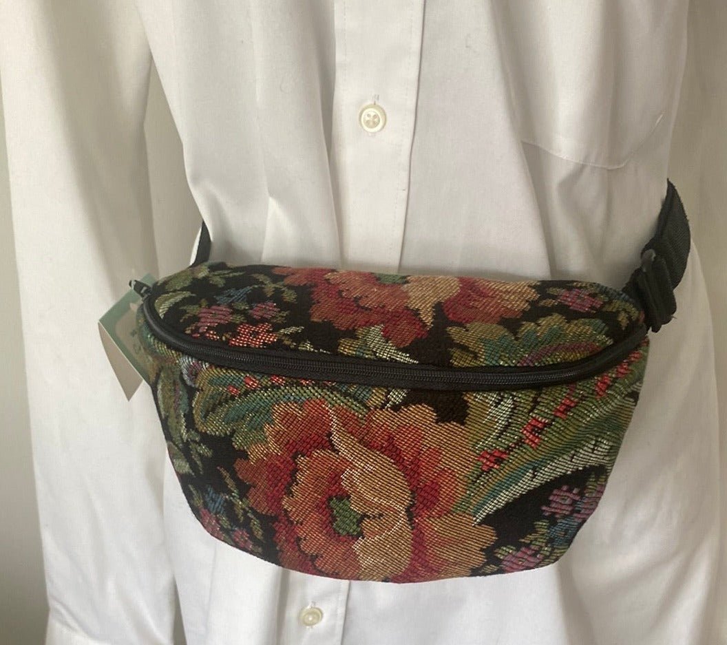 Emerald Woods Vintage Tapestry Embroidered Fanny Pack