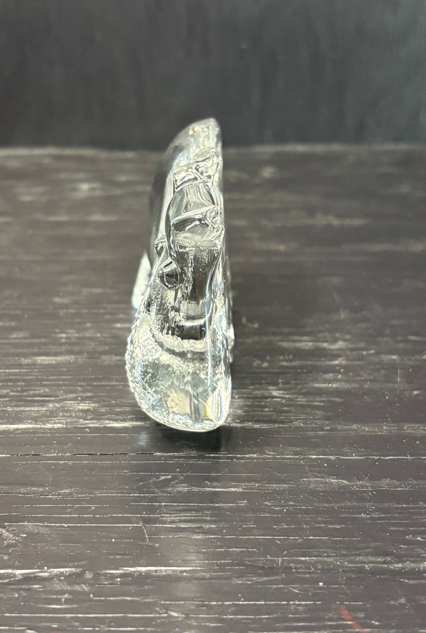 Glass Paperweight Hippo