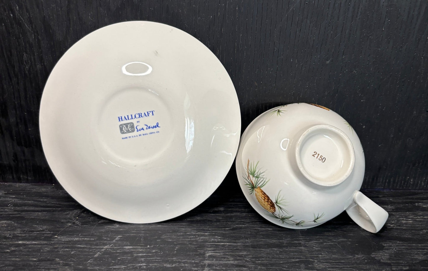 Eva Zeisel Hallcraft Pinecone Tea Cup and Saucer