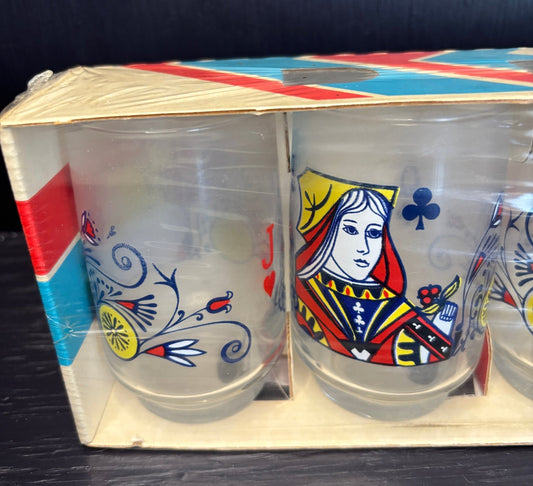 Cassidy's Playing Card Drink Glass Set