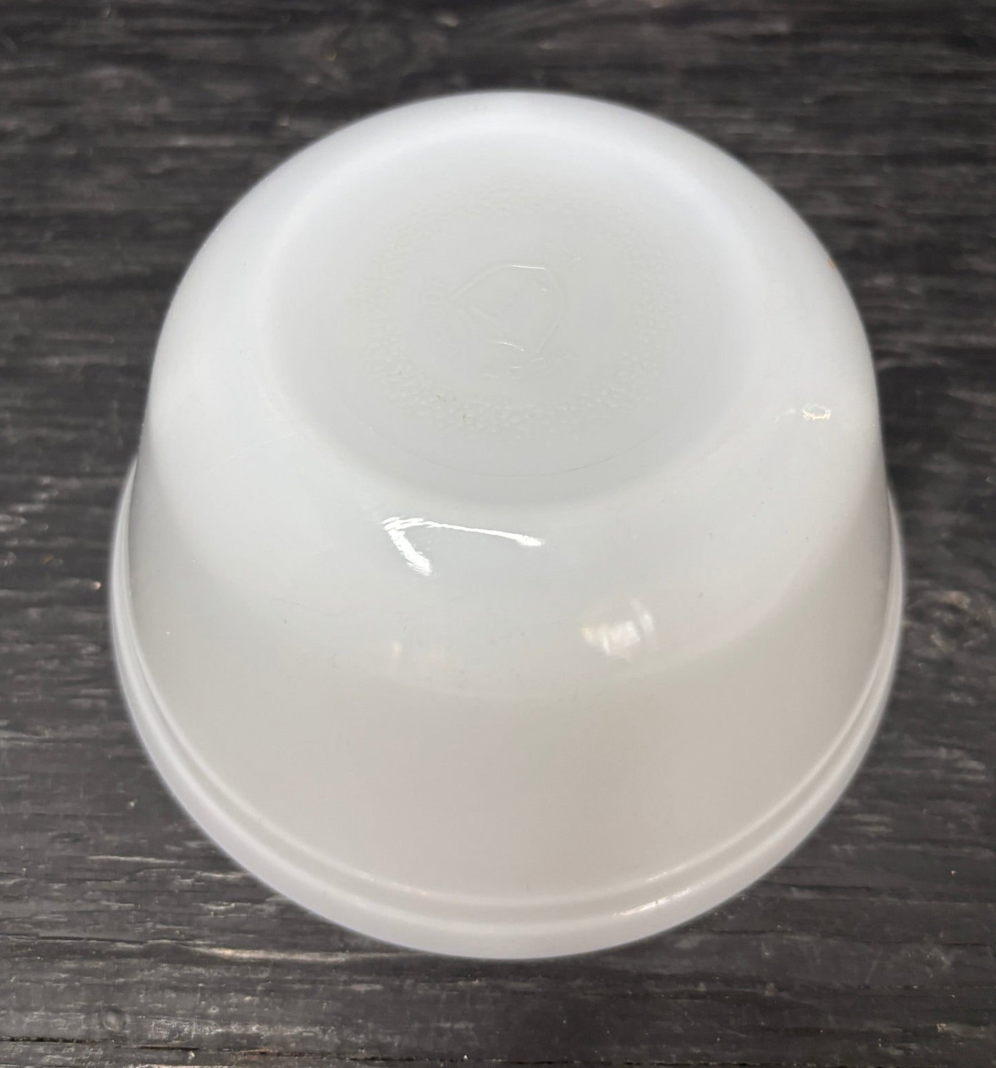 White Mixing Bowl with ribbed design