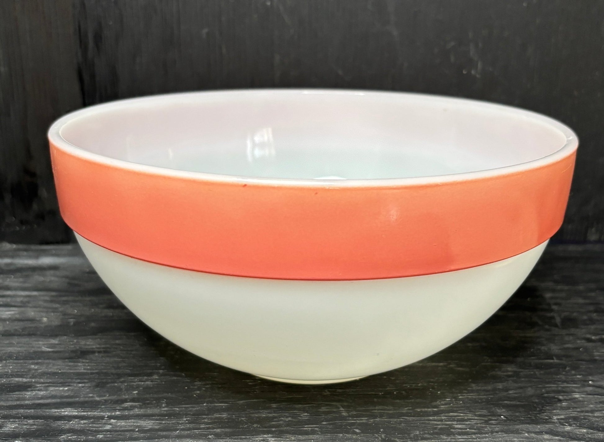 Fire King 9 Inch Pink Colonial Band Mixing Bowl