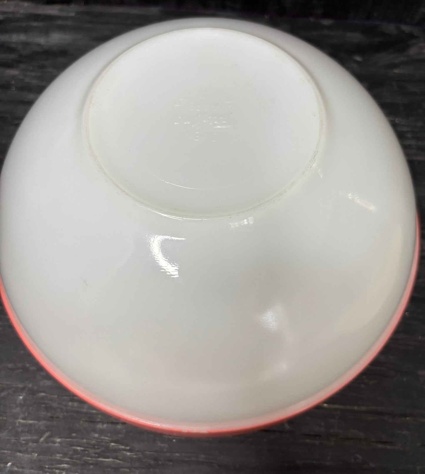 Fire King 9 Inch Pink Colonial Band Mixing Bowl