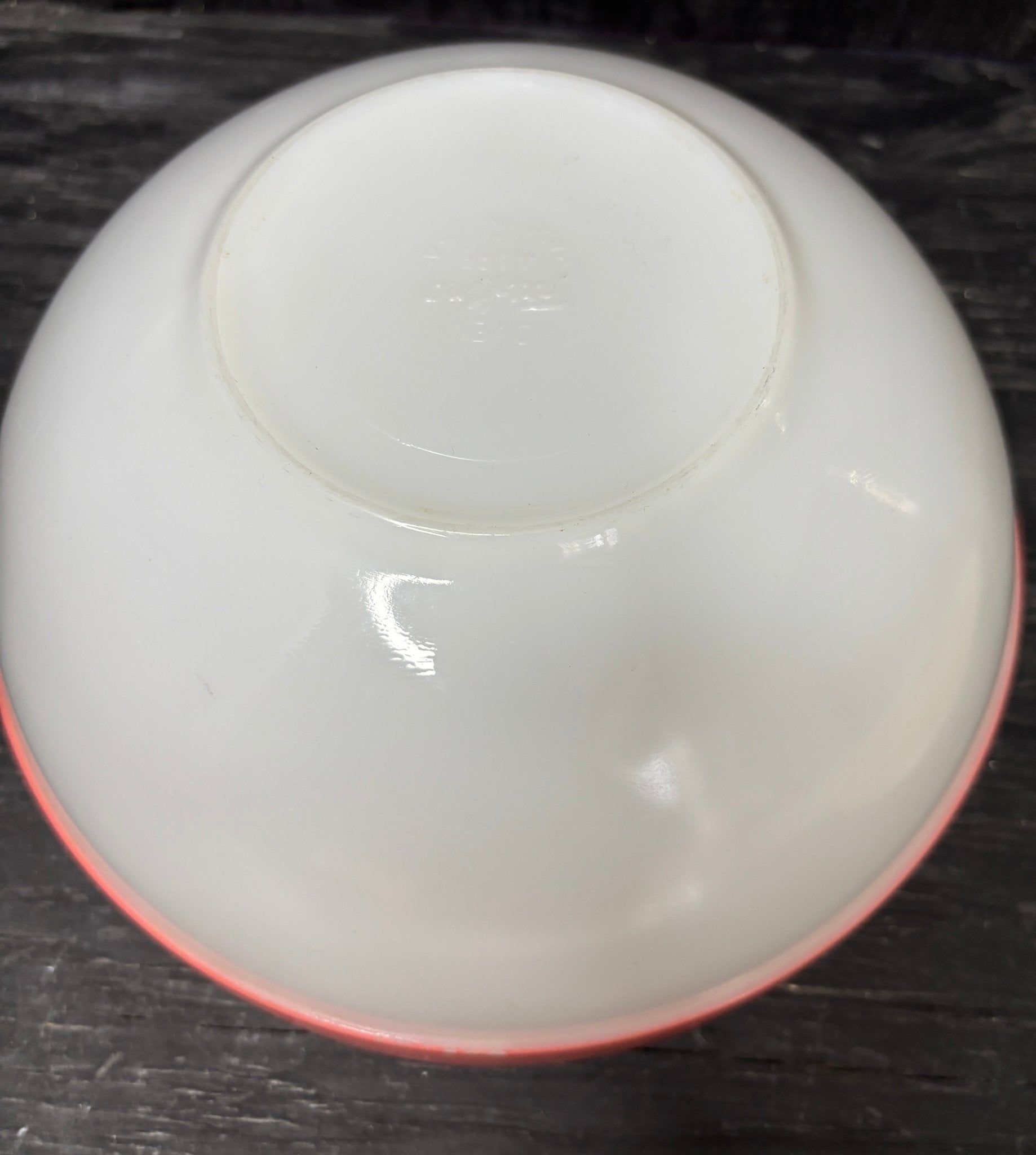 Fire King 9 Inch Pink Colonial Band Mixing Bowl