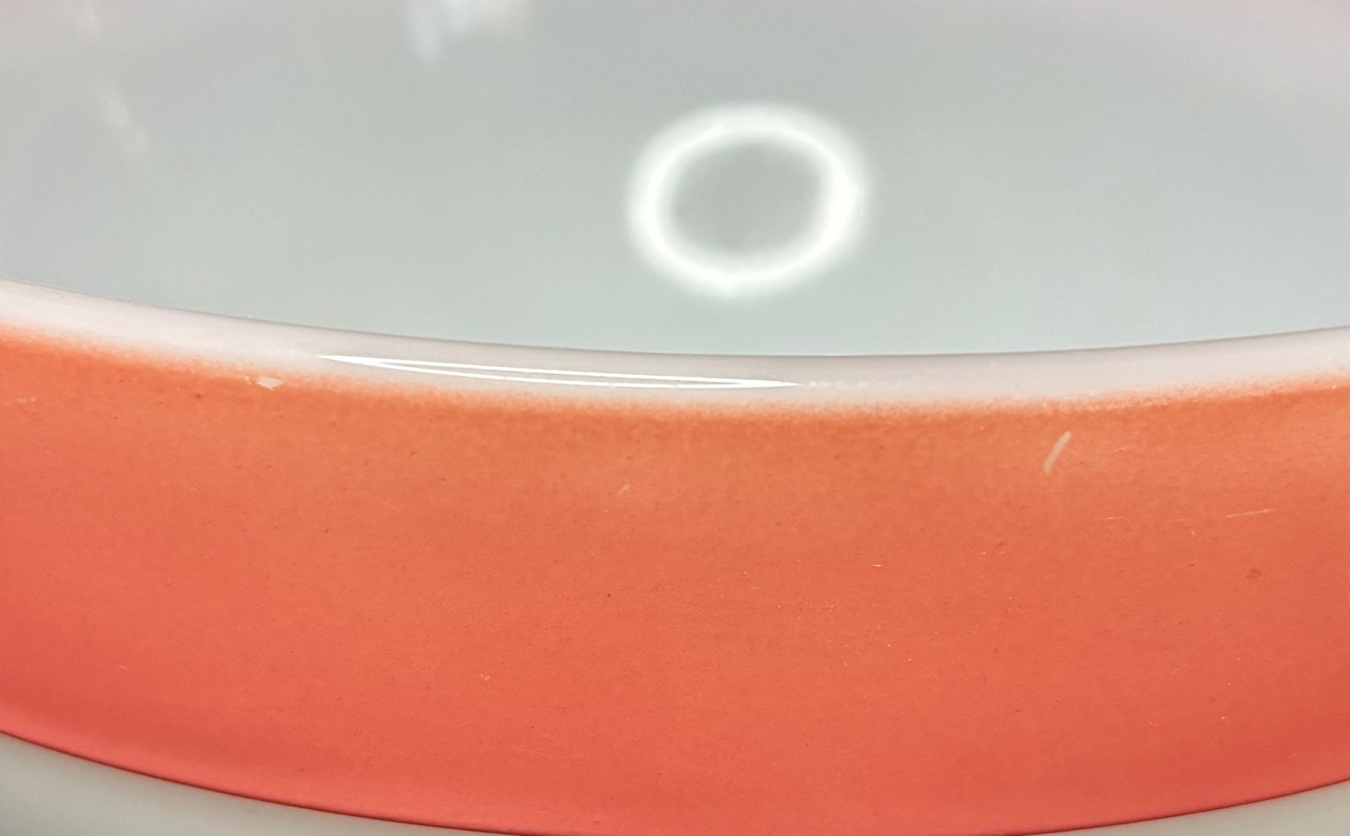 Fire King 9 Inch Pink Colonial Band Mixing Bowl