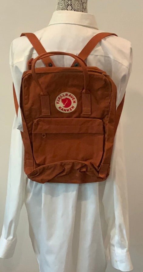 red orange brown Fjallraven Kanken Laptop Backpack